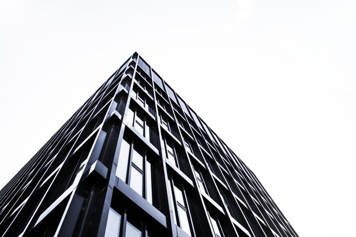 Fachada de un edificio residencial moderno